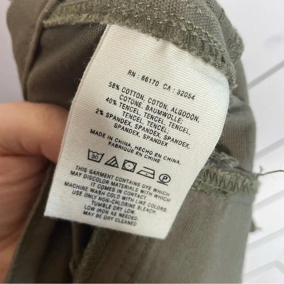 Hei Hei | Moto Skinny Pants Button Fly Green Size 27 - Picture 12 of 13